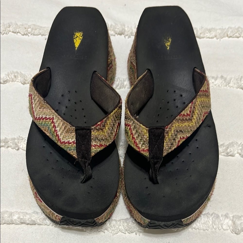 Volatile Stylish Woven Flip Flops